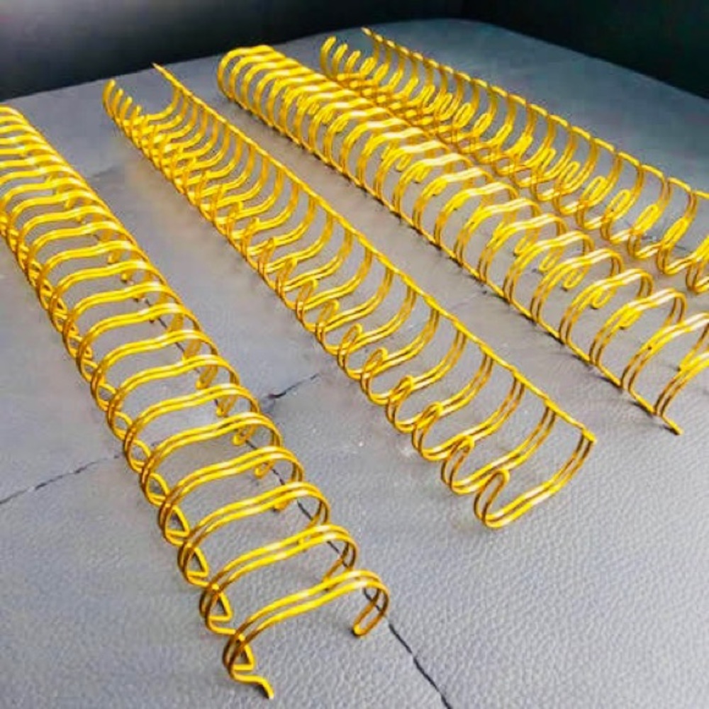 Wire-O 3/4 2:1 Pitch Twin-Loop Binding Spines Gold